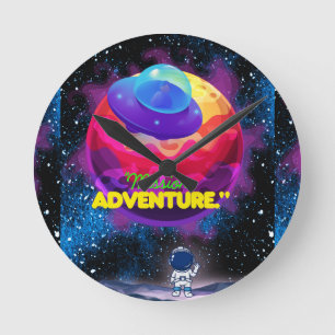 MISSION AND ADVENTURE ROUND CLOCK