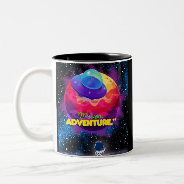 MISSION AND ADVENTURE Two-Tone COFFEE MUG (Left)