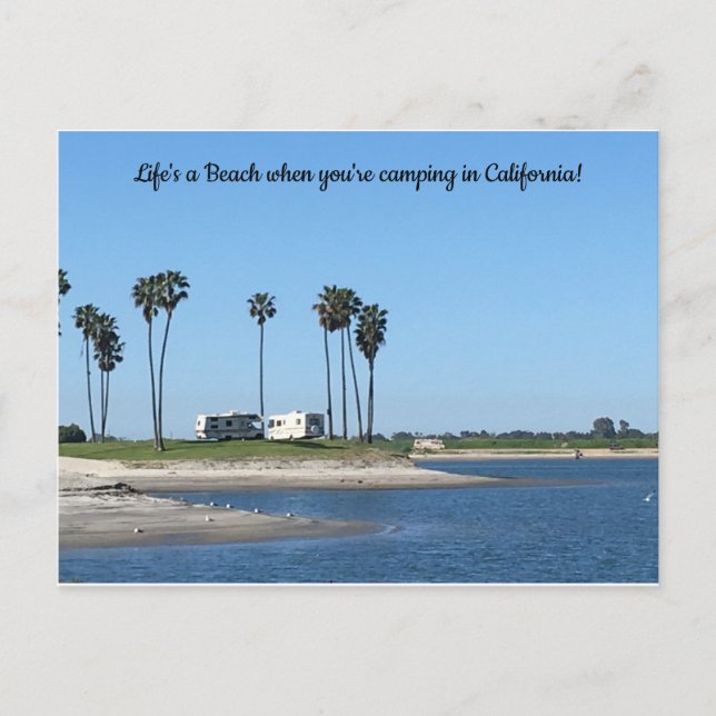 Mission Bay Beach, California Postcard (Front)