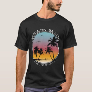 Mission Beach California Hoodie T-Shirt