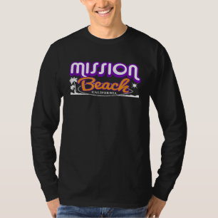 Mission Beach California Surf Surfboard lifestyle T-Shirt