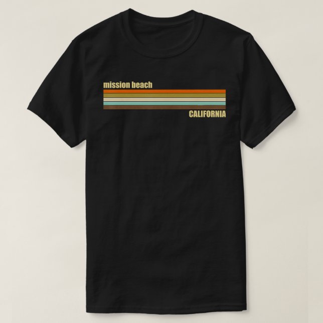 Mission Beach  T-Shirt (Design Front)