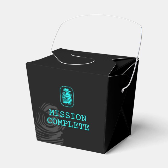 Mission Complete Spy Party Favour Box (Front Side)