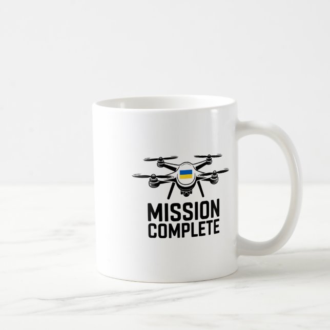 Mission Complete Ukraine Funny Quote  Coffee Mug (Right)