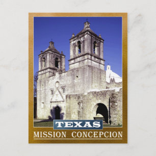 Mission Concepcion in San Antonio, Texas Postcard