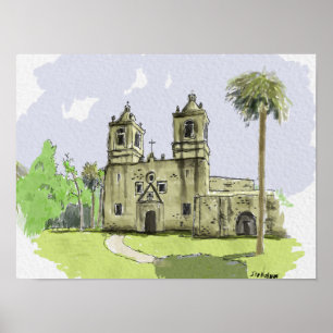 Mission Concepcion San Antonio Tx Poster