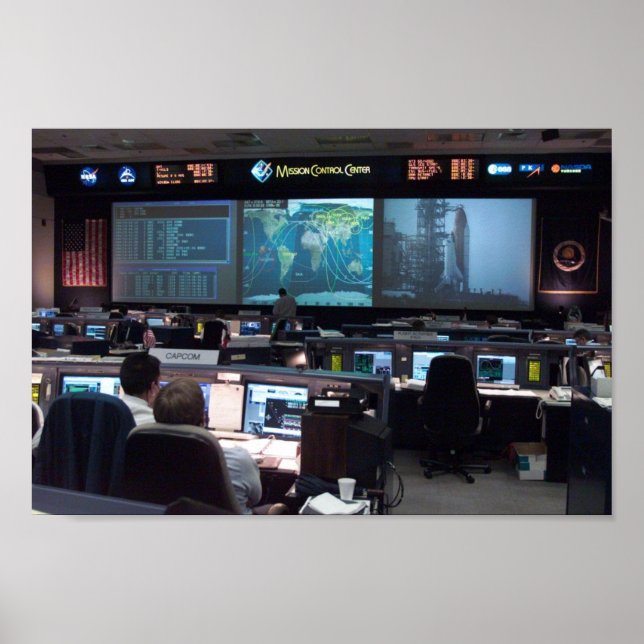 Mission Control Centre (STS-110) Poster (Front)