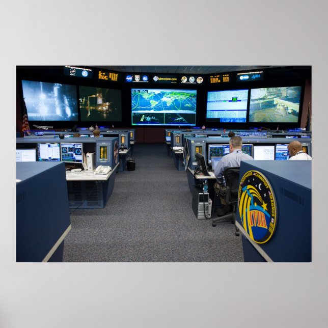 Mission Control Centre (STS-119) Poster (Front)