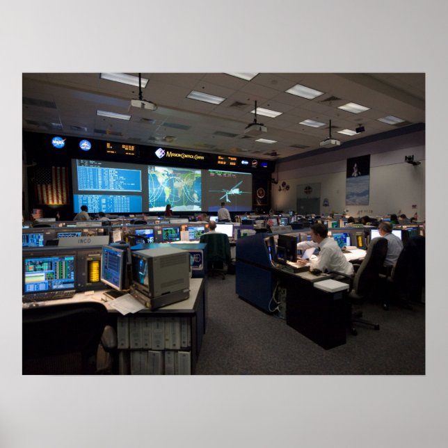Mission Control Centre (STS-119) Poster (Front)