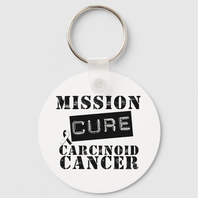 MISSION CURE Carcinoid Cancer Key Ring (Front)
