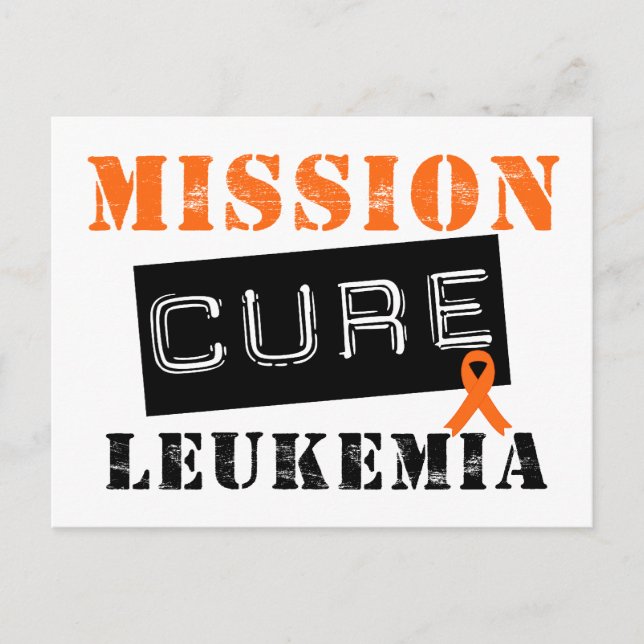 Mission Cure Leukaemia Postcard (Front)