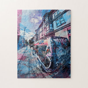 Mission District Graffiti Rocks the van in SanFran Jigsaw Puzzle