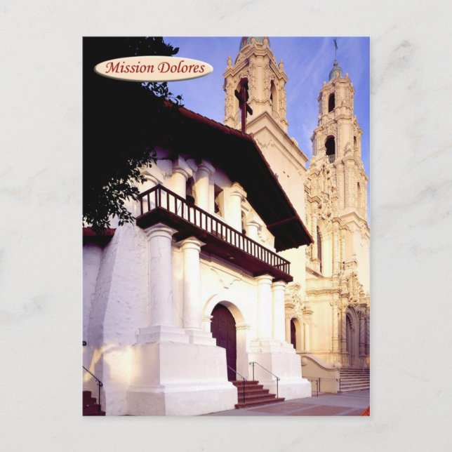 Mission Dolores, San Francisco, California Postcard (Front)