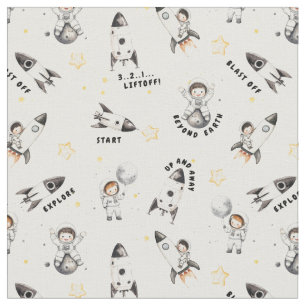 Mission FUN Little astronauts are ready for takeof Fabric