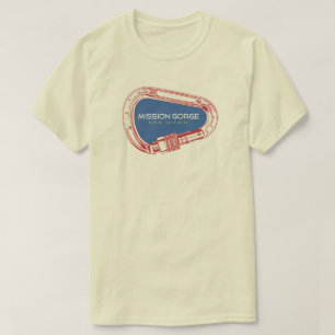 Mission Gorge San Diego Climbing Carabiner T-Shirt