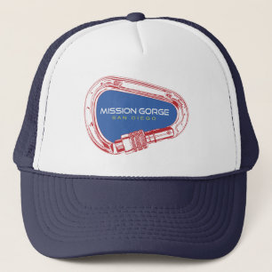 Mission Gorge San Diego Climbing Carabiner Trucker Hat