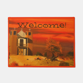 Mission in the Desert, by Gary Poling Doormat