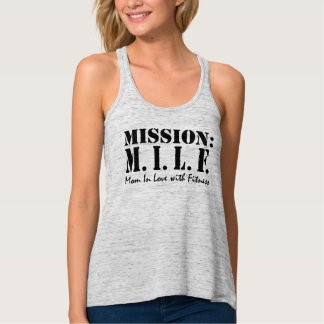 Mission M.I.L.F. Mum In Love with Fitness Gym Tank