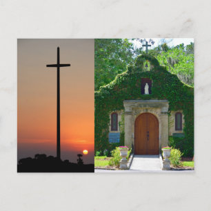 Mission Nombre de Dios Holiday Postcard