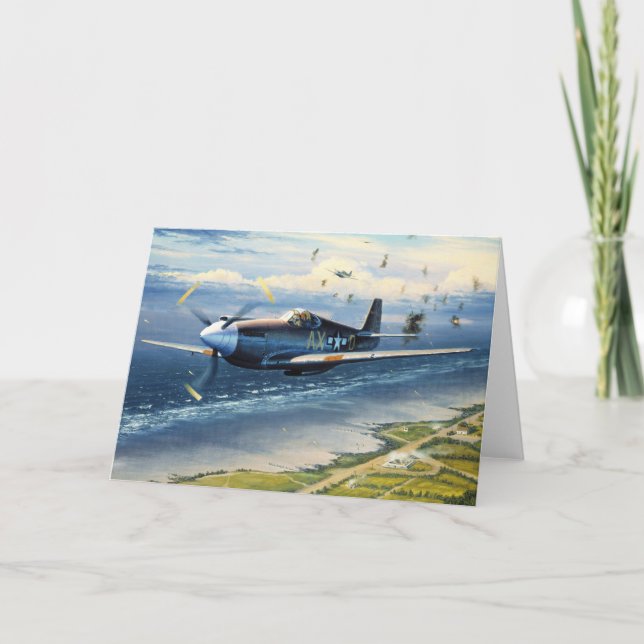 Mission Over Normandy by William S. Phillips Card (Front)