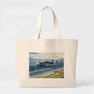 Mission Over Normandy by William S. Phillips Large Tote Bag