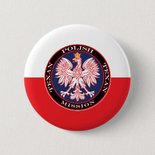 Mission Polish Texan 6 Cm Round Badge