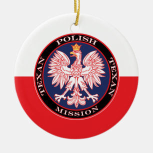 Mission Polish Texan Ceramic Ornament