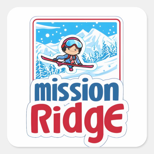 Mission Ridge Shred Stickers - Summit Pack (Set of (Front)
