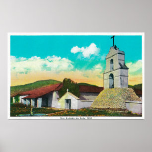 Mission San Antonio de PalaPala, CA Poster