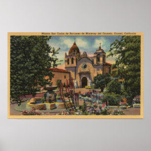 Mission San Carlos de Borromeo de Monterey Poster