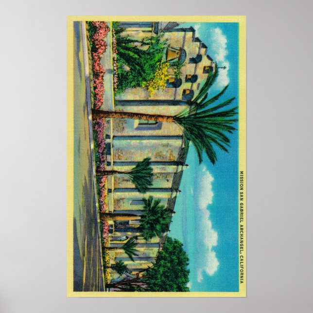 Mission San GabrielSan Garbriel, CA Poster (Front)