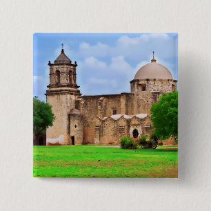 Mission San José Church 15 Cm Square Badge