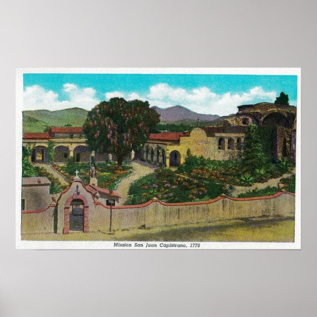 Mission San Juan Capistrano Poster (Front)