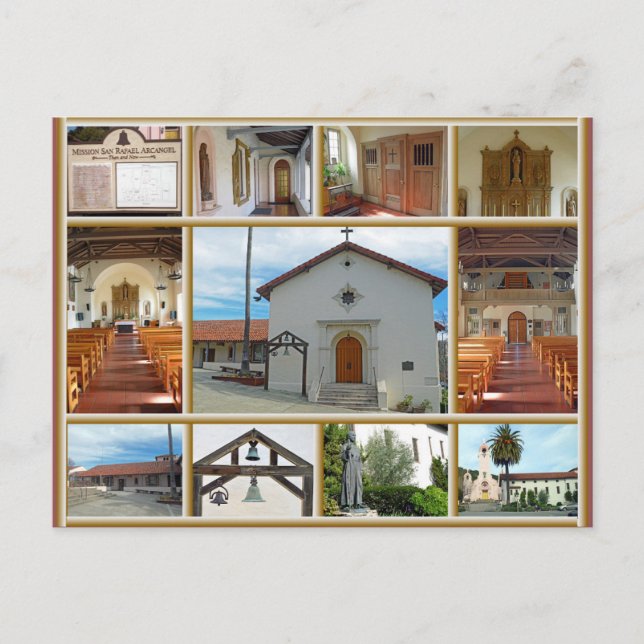 Mission San Rafael Postcard (Front)