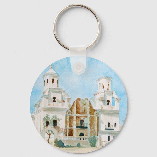 Mission San Xavier del Bac Key Ring (Front)