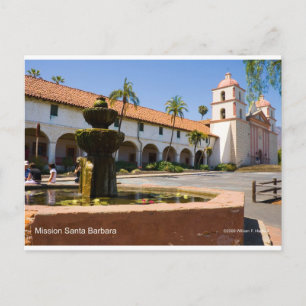 Mission Santa Barbara California Products Postcard