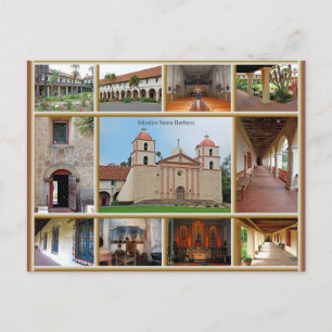 Mission Santa Barbara Postcard