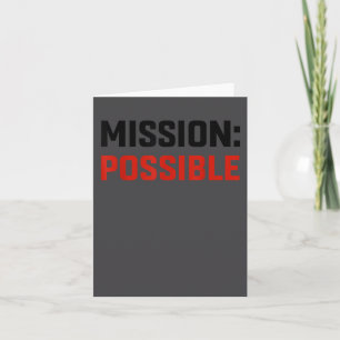 Mission Ssible Motivational Insrational School  Card