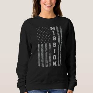 Mission Texas American Flag Sweatshirt
