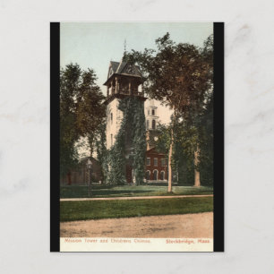 Mission Tower Stockbridge Mass. 1906 Vintage Postcard