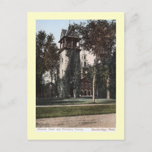 Mission Tower, Stockbridge, Massachusetts Vintage Postcard