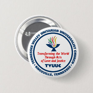Mission - Transform World - Love and Justice 6 Cm Round Badge