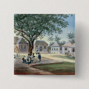 Missionary Buildings, St. Johns, Antigua (w/c and 15 Cm Square Badge