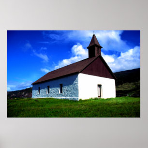 Missionary church, Maui, Hawaii Poster