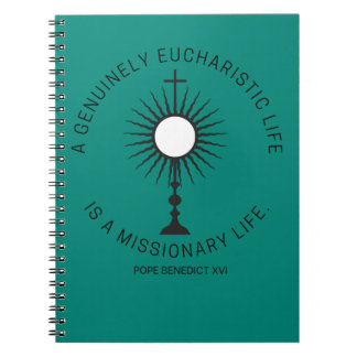 Missionary Life Quote Spiral Photo Notebook