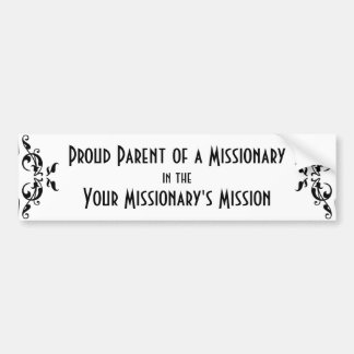 Missionary Parent Customised Bumper Sticker