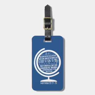 Missions Scripture Luggage Tag