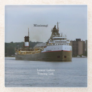 Mississagi glass coaster