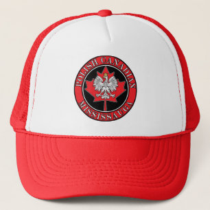 Mississauga Round Polish Canadian Leaf Trucker Hat
