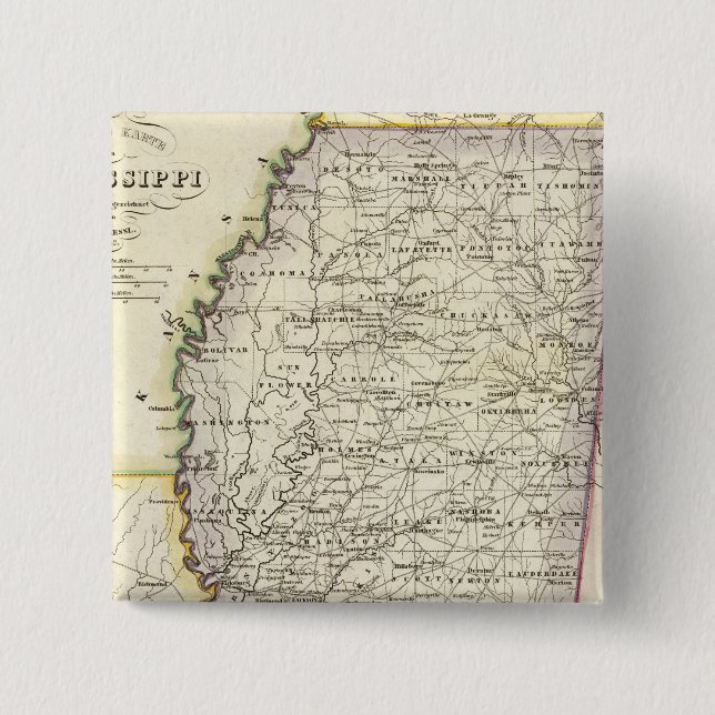 Mississippi 12 15 cm square badge (Front)